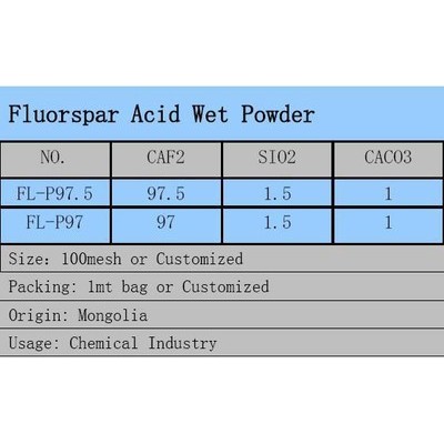 酸级萤石湿粉