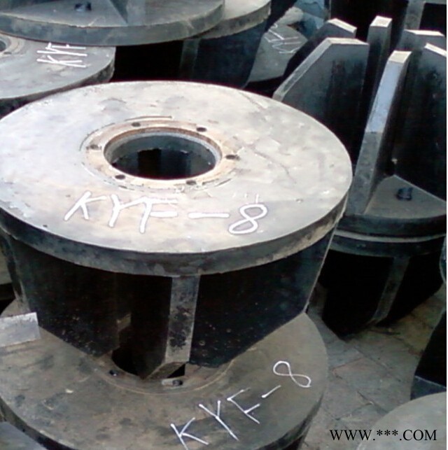 供应浮选有色金属矿山专用浮选机叶轮盖板、专业生产JJF-8立型浮选机聚氨酯叶轮盖板、萤石选厂用叶轮盖板