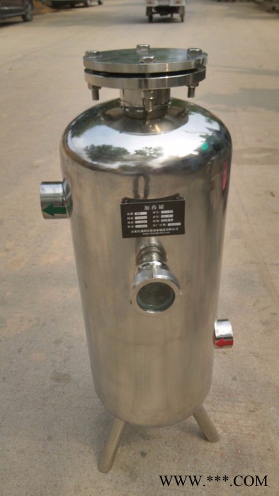 40公斤装304不锈钢加药罐 食品级硅磷晶用阻垢器 软水阻垢器