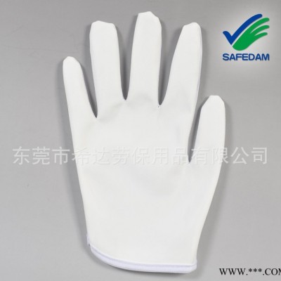 PU涂层过胶布防静电手套高品质电子厂专用无硫耐酸碱作业防护手