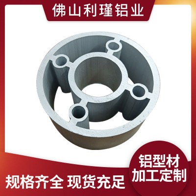 挤压圆形铝型材配件 来图挤压6063铝制品喷涂氧化异形铝管材加工