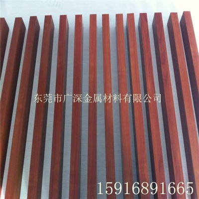 广深铝业厂家现货供应木纹铝方管 喷涂铝管 欧标铝型材100*50*2.0